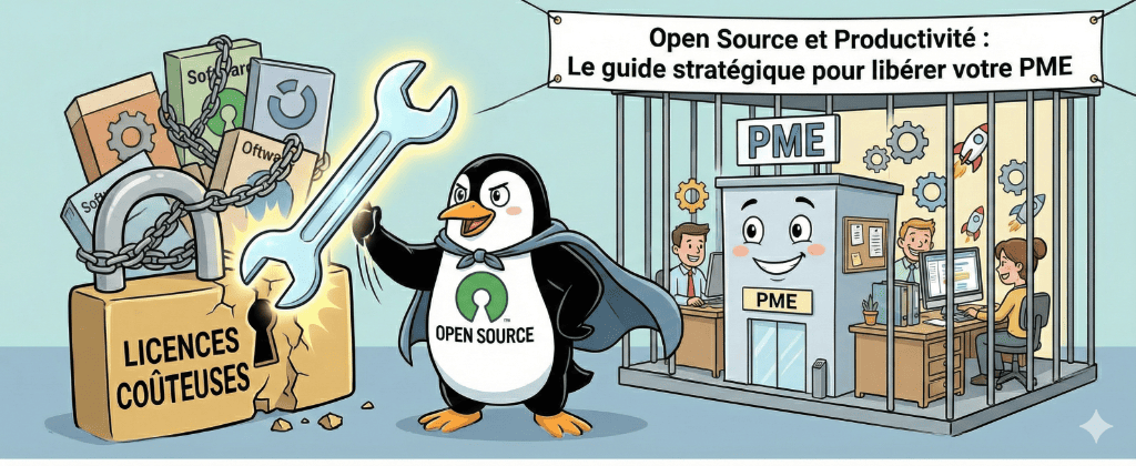 Open Source et Productivité : Le guide stratégique pour libérer votre PME des géants du web